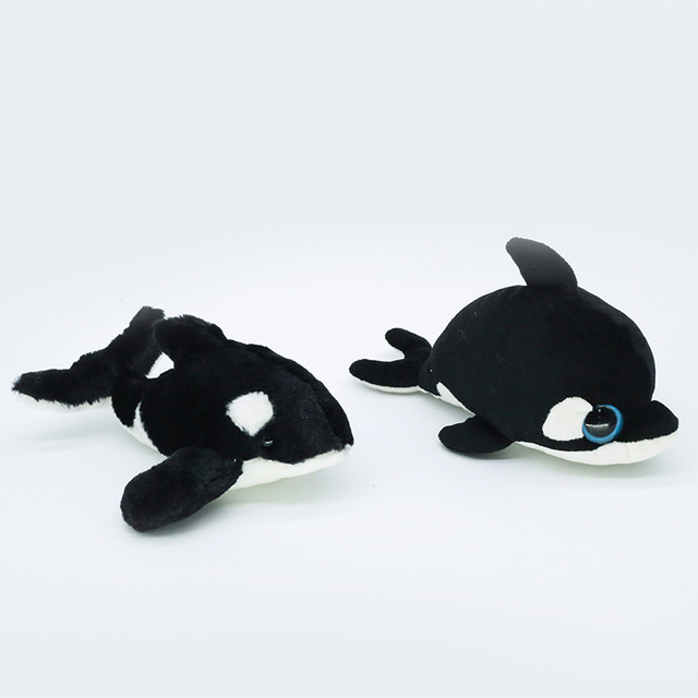 Plush orca whale