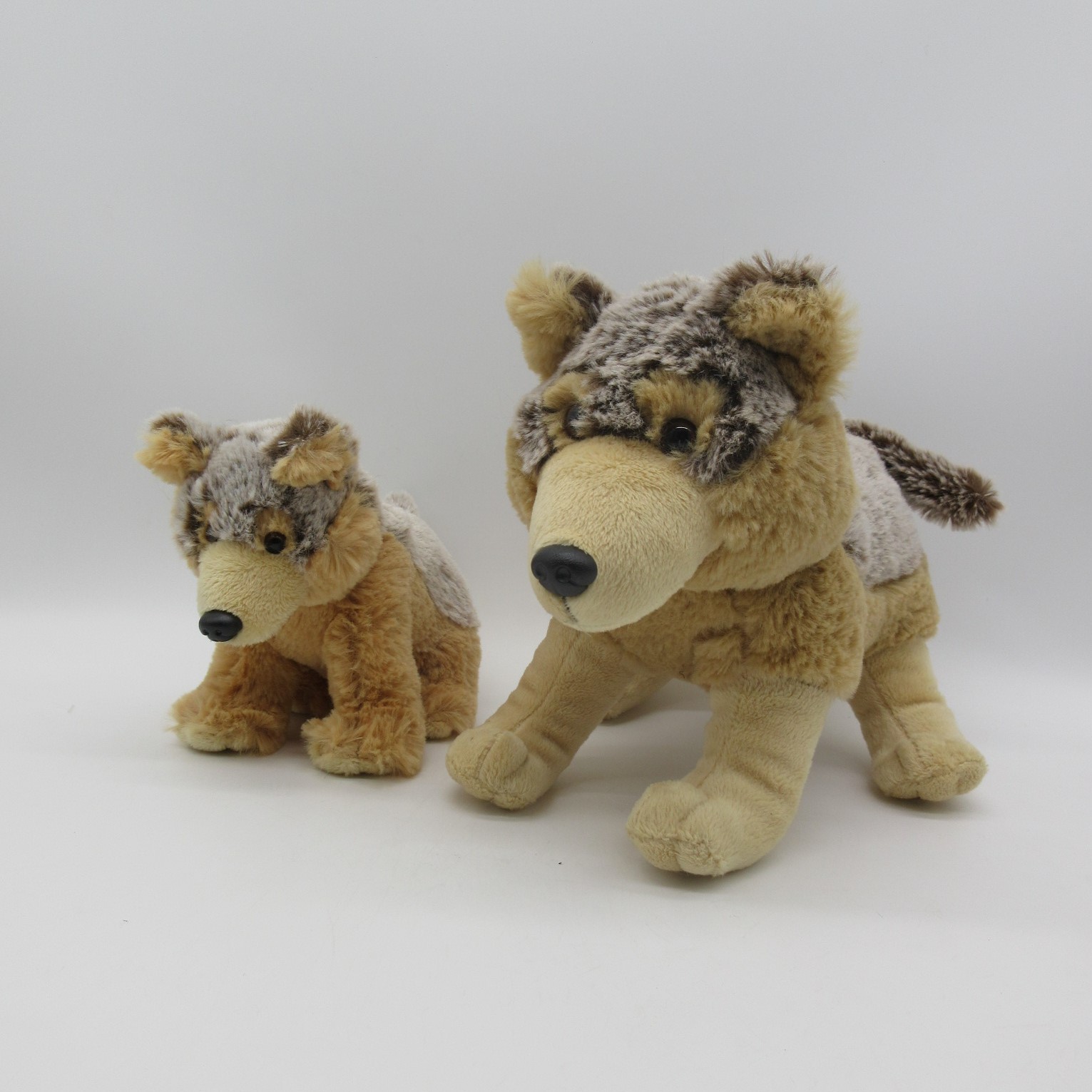 Plush Sitting Wolf