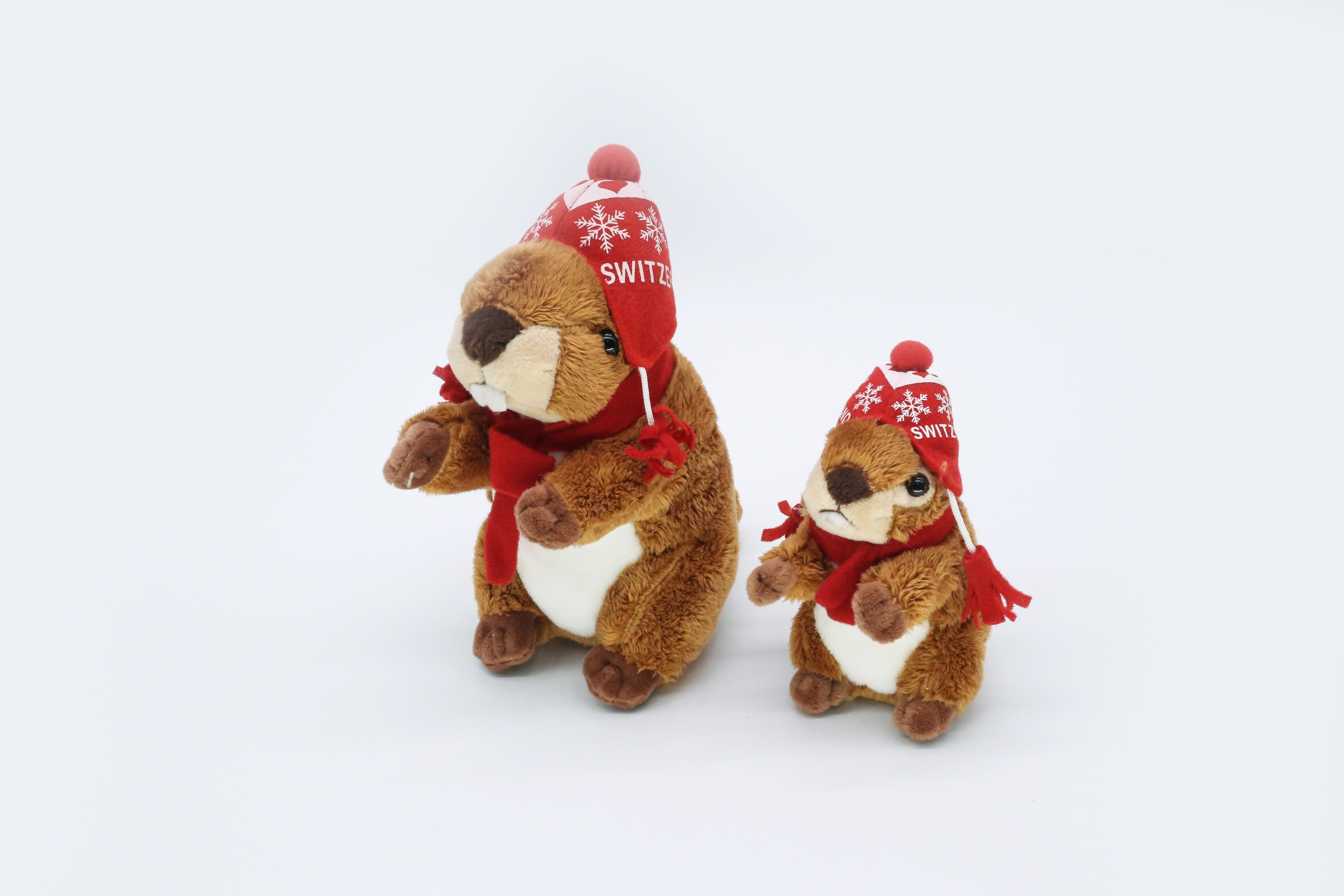 Plush Groundhog with Cute Hat