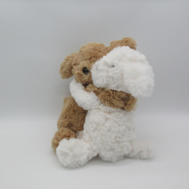 Hugging Plush Puppies with Bean Bag
