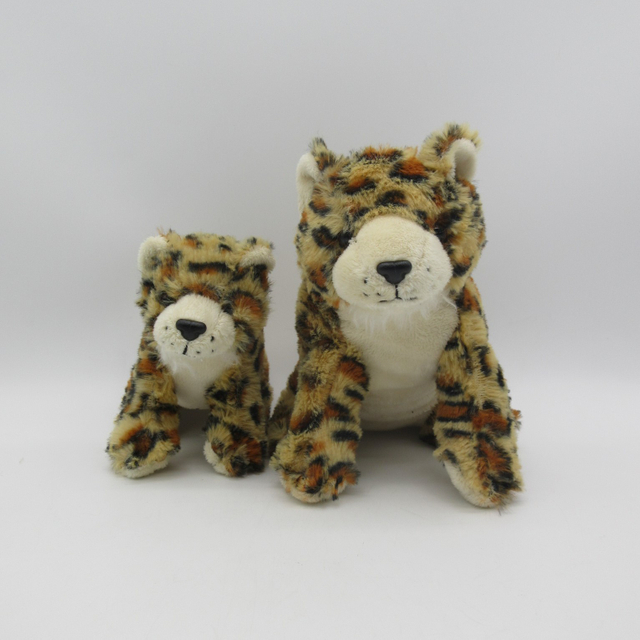 Plush Sitting Leopard