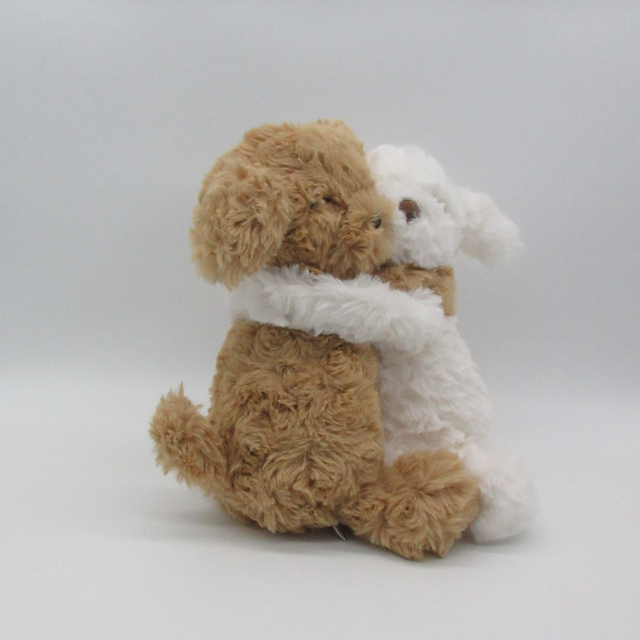 Hugging Plush Puppies with Bean Bag